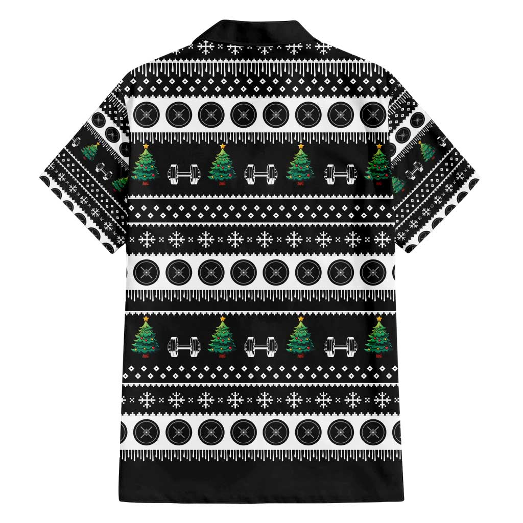 Santa Claus Love Gym Family Matching Short Sleeve Bodycon Dress and Hawaiian Shirt Christmas Santa Does Weightlifting DT04 - Wonder Print Shop