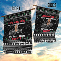 Santa Claus Love Gym Garden Flag Christmas Santa Does Weightlifting DT04 - Wonder Print Shop