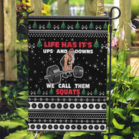 Santa Claus Love Gym Garden Flag Christmas Santa Does Weightlifting DT04 - Wonder Print Shop