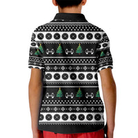Santa Claus Love Gym Kid Polo Shirt Christmas Santa Does Weightlifting DT04 - Wonder Print Shop