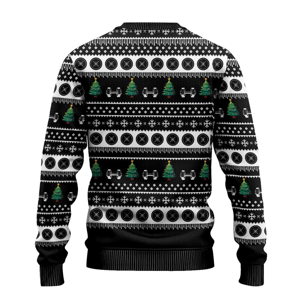 Santa Claus Love Gym Ugly Christmas Sweater Christmas Santa Does Weightlifting DT04 - Wonder Print Shop