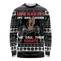 Santa Claus Love Gym Long Sleeve Shirt Christmas Santa Does Weightlifting DT04 - Wonder Print Shop