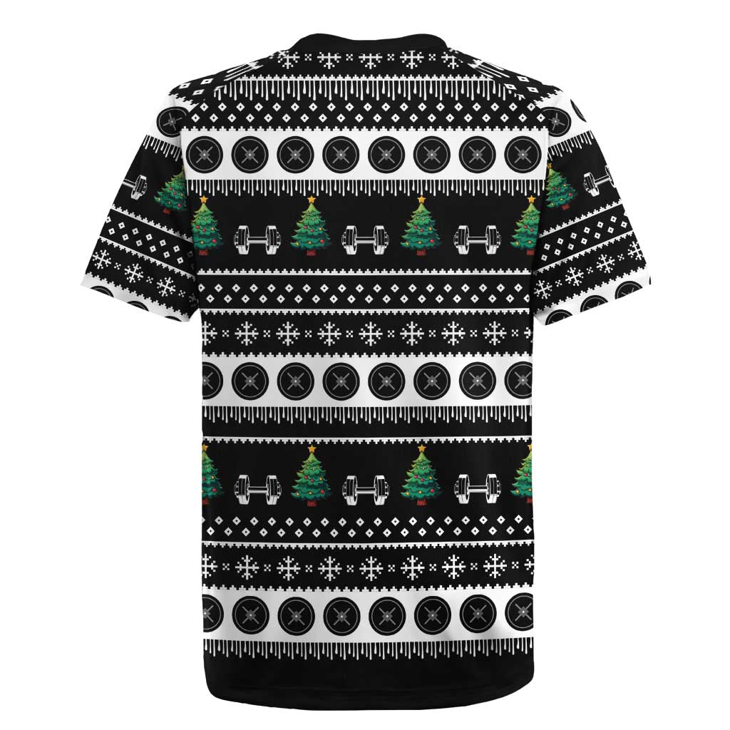 Santa Claus Love Gym Rugby Jersey Christmas Santa Does Weightlifting DT04 - Wonder Print Shop