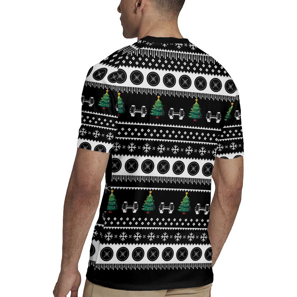 Santa Claus Love Gym Rugby Jersey Christmas Santa Does Weightlifting DT04 - Wonder Print Shop