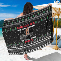 Santa Claus Love Gym Sarong Christmas Santa Does Weightlifting DT04 - Wonder Print Shop