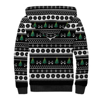 Santa Claus Love Gym Sherpa Hoodie Christmas Santa Does Weightlifting DT04 - Wonder Print Shop