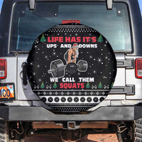 Santa Claus Love Gym Spare Tire Cover Christmas Santa Does Weightlifting DT04 - Wonder Print Shop