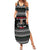 Santa Claus Love Gym Summer Maxi Dress Christmas Santa Does Weightlifting DT04 - Wonder Print Shop