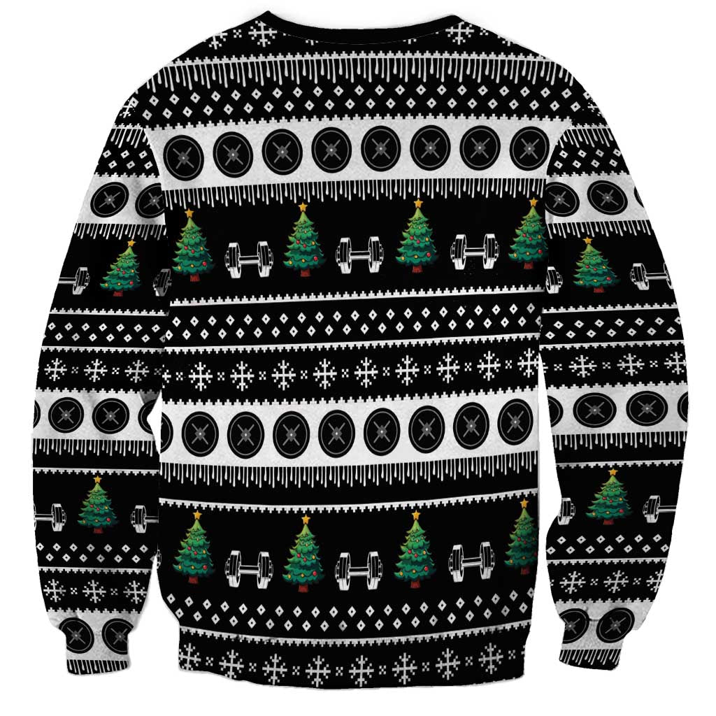 Santa Claus Love Gym Sweatshirt Christmas Santa Does Weightlifting DT04 - Wonder Print Shop