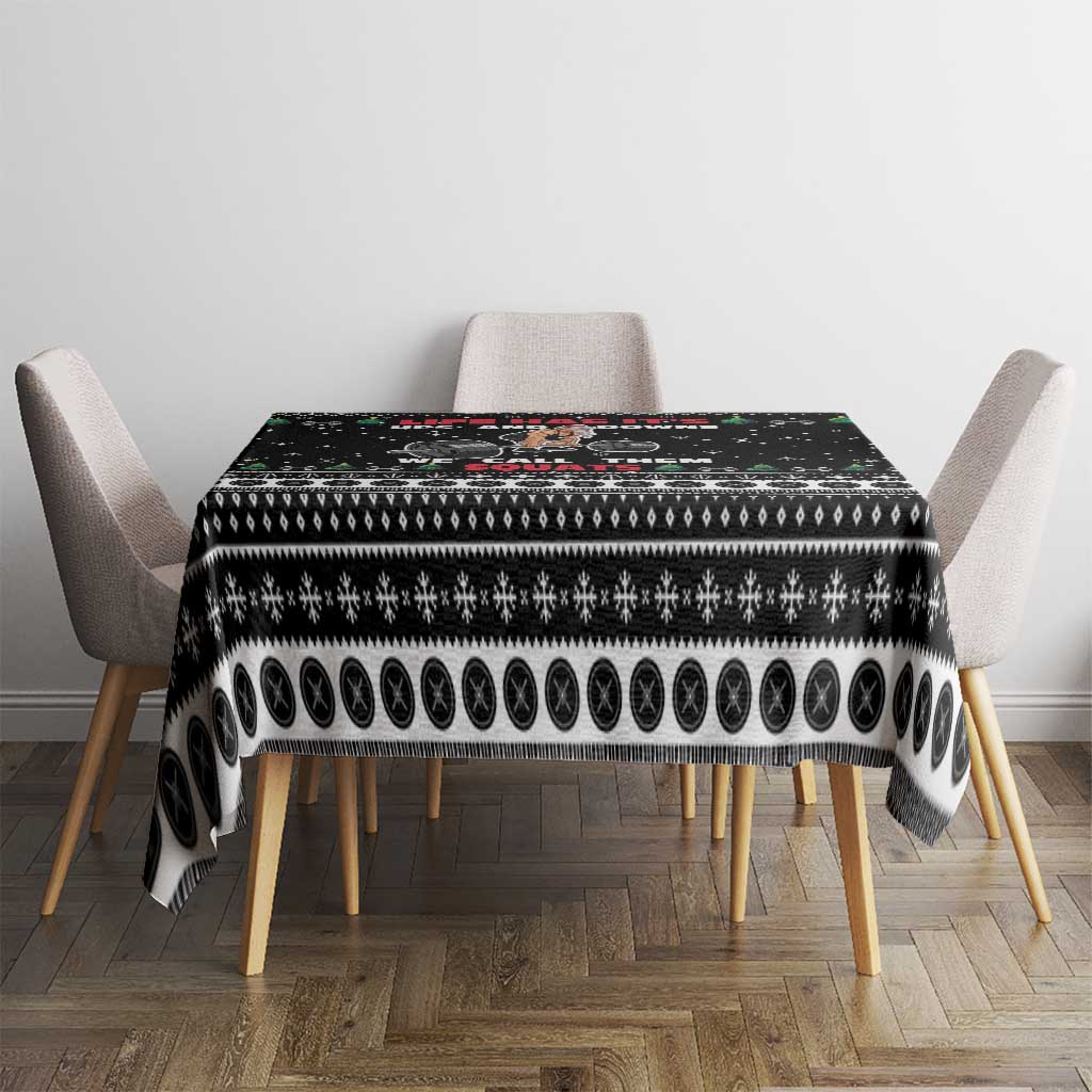 Santa Claus Love Gym Tablecloth Christmas Santa Does Weightlifting DT04 - Wonder Print Shop
