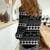 Santa Claus Love Gym Women Casual Shirt Christmas Santa Does Weightlifting DT04 - Wonder Print Shop