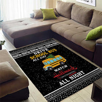 Drive School Bus All Day Area Rug Watch Hallmark Christmas Movies All Night DT04 - Wonder Print Shop