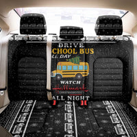Drive School Bus All Day Back Car Seat Cover Watch Hallmark Christmas Movies All Night DT04 - Wonder Print Shop