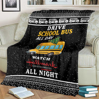 Drive School Bus All Day Blanket Watch Hallmark Christmas Movies All Night