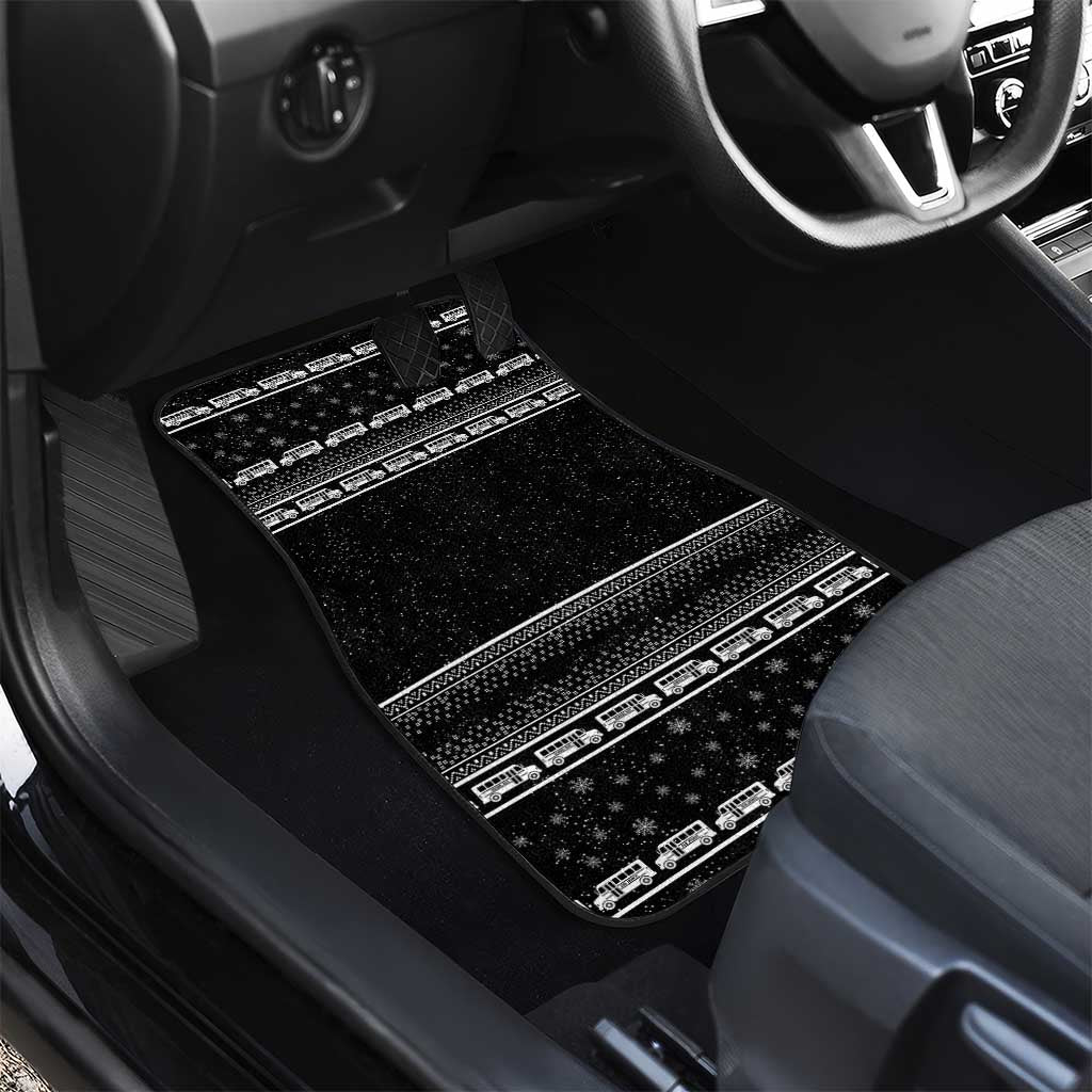 Drive School Bus All Day Car Mats Watch Hallmark Christmas Movies All Night DT04 - Wonder Print Shop