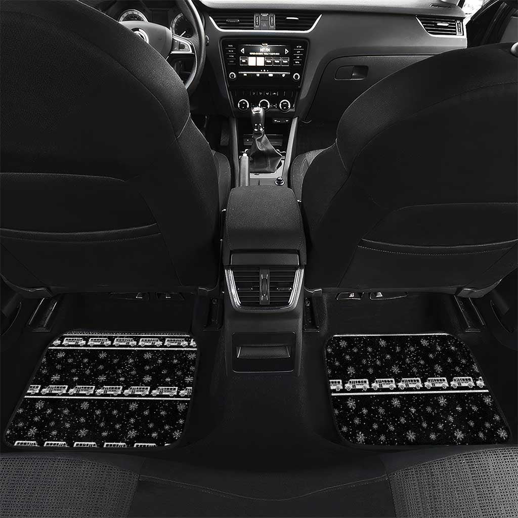Drive School Bus All Day Car Mats Watch Hallmark Christmas Movies All Night DT04 - Wonder Print Shop