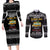 Drive School Bus All Day Couples Matching Long Sleeve Bodycon Dress and Long Sleeve Button Shirt Watch Hallmark Christmas Movies All Night DT04 - Wonder Print Shop