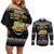Drive School Bus All Day Couples Matching Off Shoulder Short Dress and Long Sleeve Button Shirt Watch Hallmark Christmas Movies All Night DT04 - Wonder Print Shop