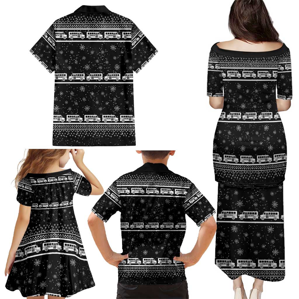 Drive School Bus All Day Family Matching Puletasi and Hawaiian Shirt Watch Hallmark Christmas Movies All Night DT04 - Wonder Print Shop