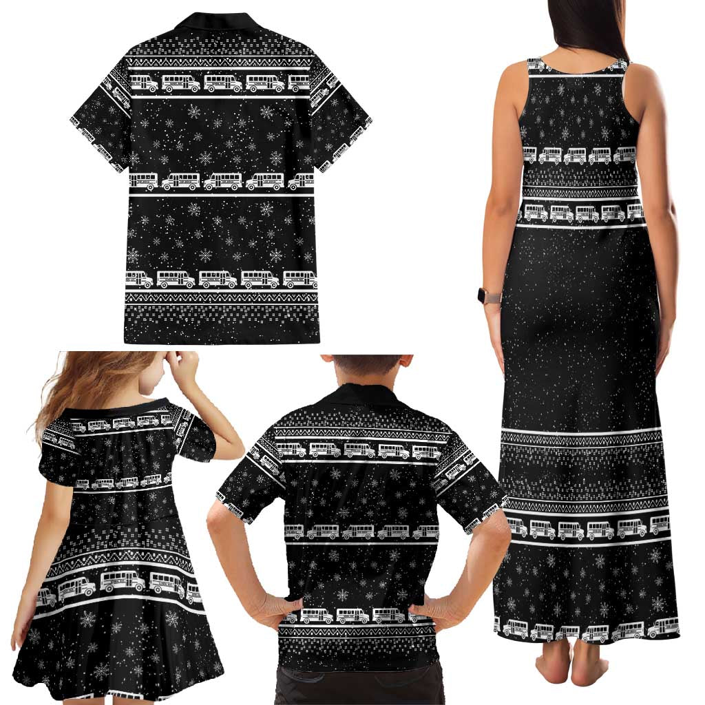 Drive School Bus All Day Family Matching Tank Maxi Dress and Hawaiian Shirt Watch Hallmark Christmas Movies All Night DT04 - Wonder Print Shop