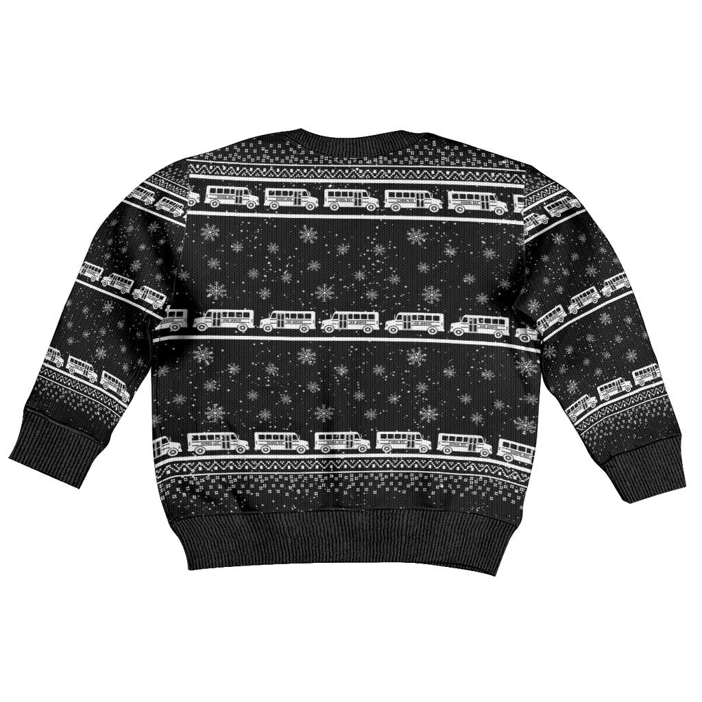 Drive School Bus All Day Kid Ugly Christmas Sweater Watch Hallmark Christmas Movies All Night DT04 - Wonder Print Shop
