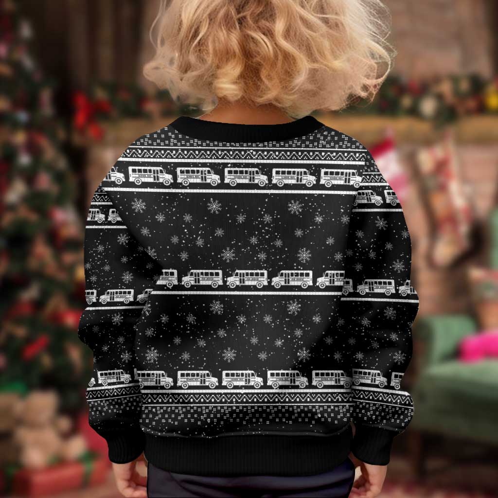 Drive School Bus All Day Kid Ugly Christmas Sweater Watch Hallmark Christmas Movies All Night DT04 - Wonder Print Shop