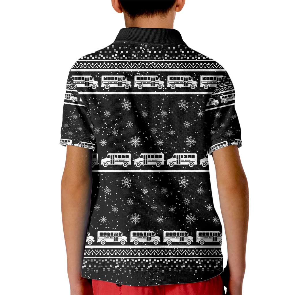 Drive School Bus All Day Kid Polo Shirt Watch Hallmark Christmas Movies All Night DT04 - Wonder Print Shop