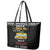 Drive School Bus All Day Leather Tote Bag Watch Hallmark Christmas Movies All Night DT04 - Wonder Print Shop
