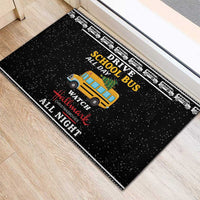Drive School Bus All Day Rubber Doormat Watch Hallmark Christmas Movies All Night DT04 - Wonder Print Shop