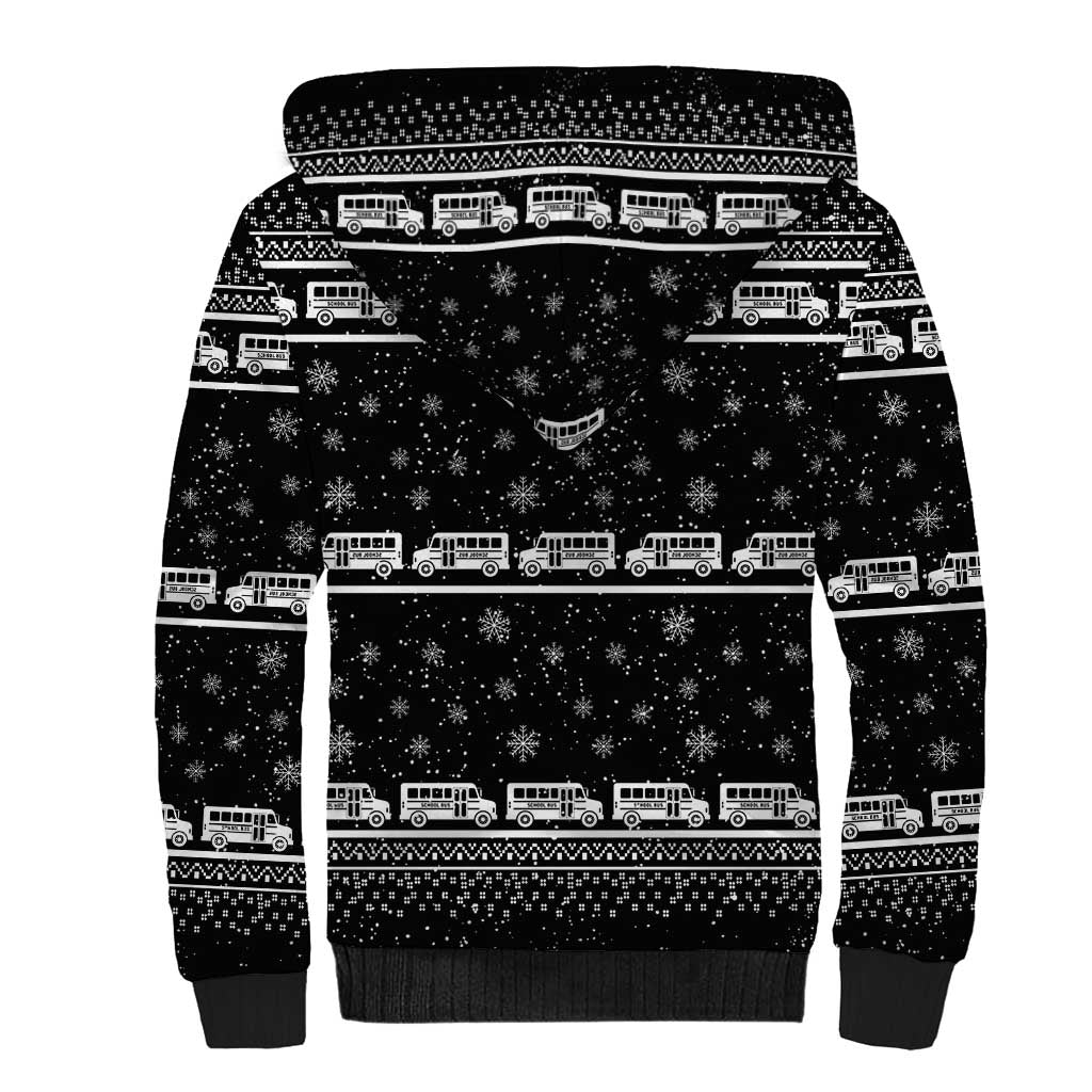 Drive School Bus All Day Sherpa Hoodie Watch Hallmark Christmas Movies All Night DT04 - Wonder Print Shop