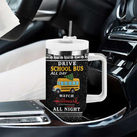 Drive School Bus All Day Tumbler With Handle Watch Hallmark Christmas Movies All Night DT04 - Wonder Print Shop