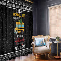 Drive School Bus All Day Window Curtain Watch Hallmark Christmas Movies All Night DT04 - Wonder Print Shop