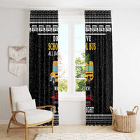 Drive School Bus All Day Window Curtain Watch Hallmark Christmas Movies All Night DT04 - Wonder Print Shop
