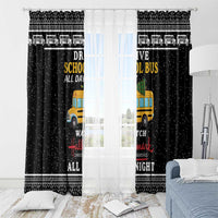 Drive School Bus All Day Window Curtain Watch Hallmark Christmas Movies All Night DT04 - Wonder Print Shop