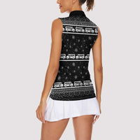 Drive School Bus All Day Women Sleeveless Polo Shirt Watch Hallmark Christmas Movies All Night DT04 - Wonder Print Shop