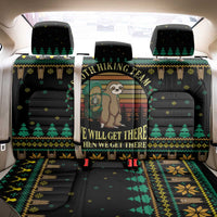 Sloth Team Christmas Holiday Back Car Seat Cover Sloth Hiking Team DT04 - Wonder Print Shop