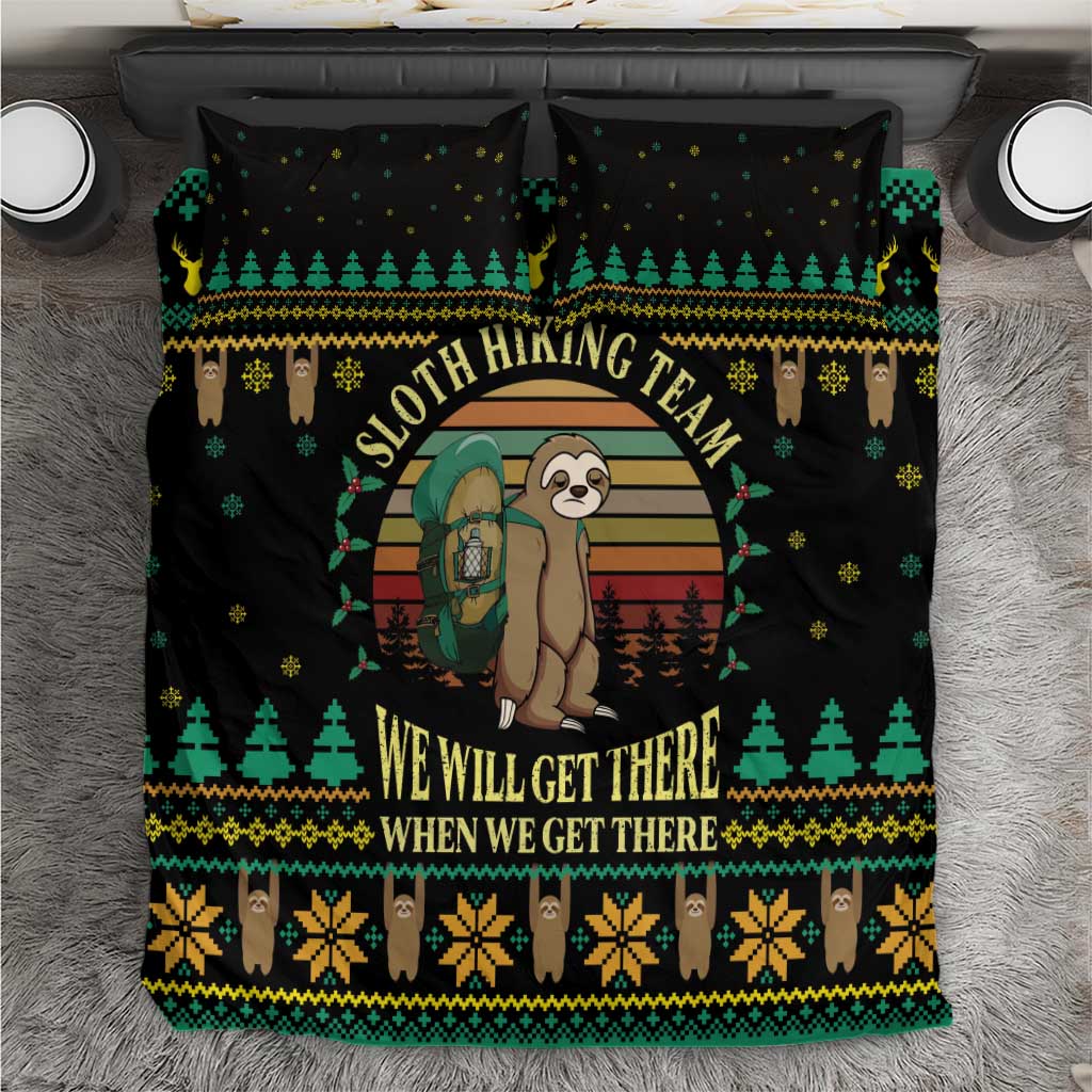 Sloth Team Christmas Holiday Bedding Set Sloth Hiking Team DT04 - Wonder Print Shop