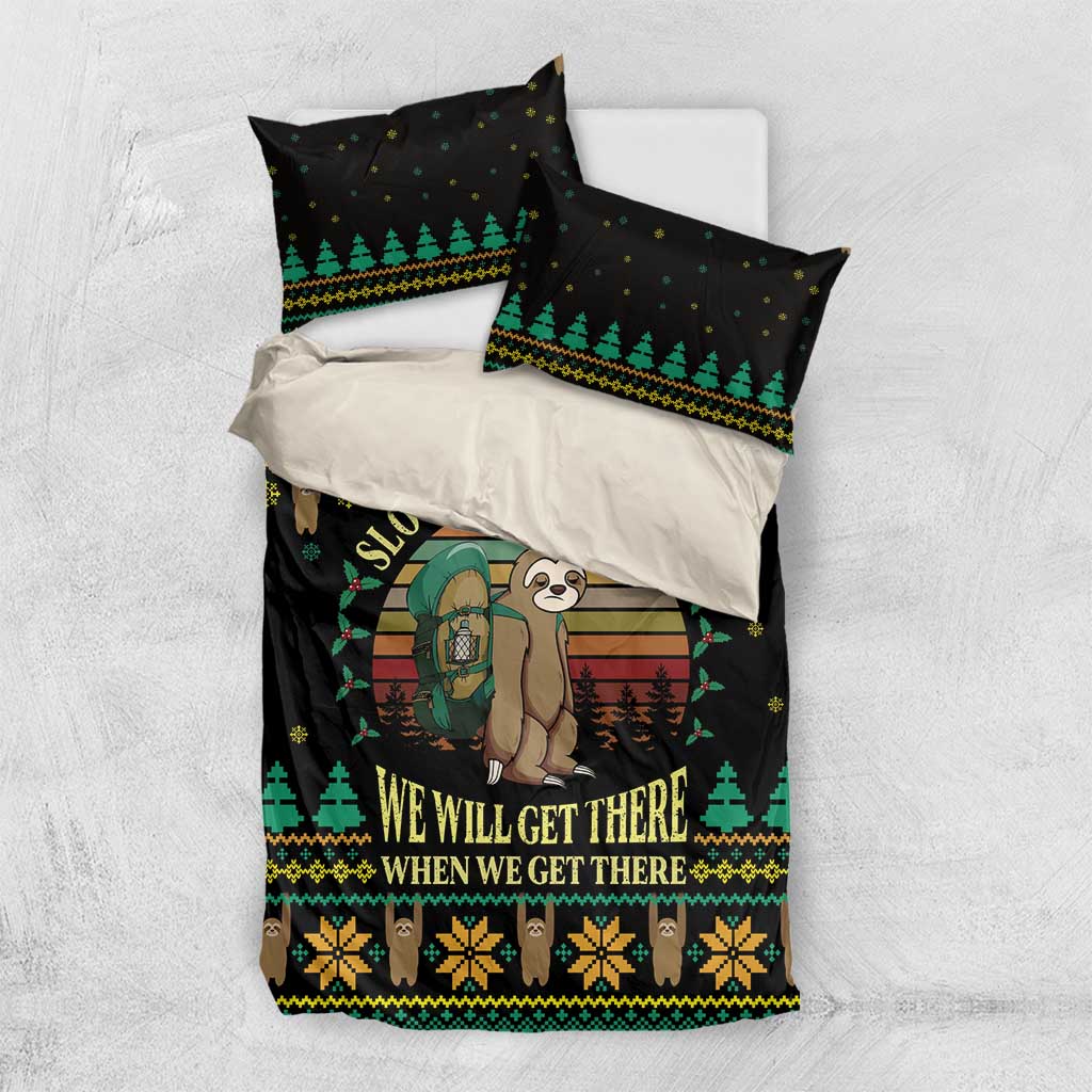 Sloth Team Christmas Holiday Bedding Set Sloth Hiking Team DT04 - Wonder Print Shop