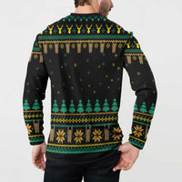 Sloth Team Christmas Holiday Button Sweatshirt Sloth Hiking Team DT04 - Wonder Print Shop