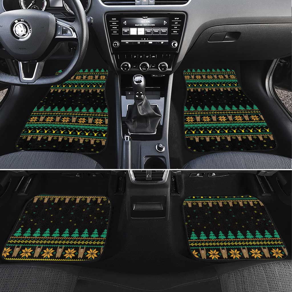 Sloth Team Christmas Holiday Car Mats Sloth Hiking Team DT04 - Wonder Print Shop