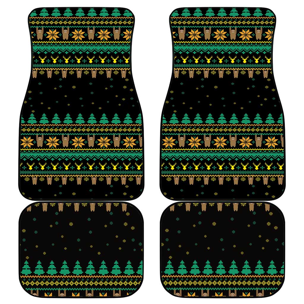 Sloth Team Christmas Holiday Car Mats Sloth Hiking Team DT04 - Wonder Print Shop