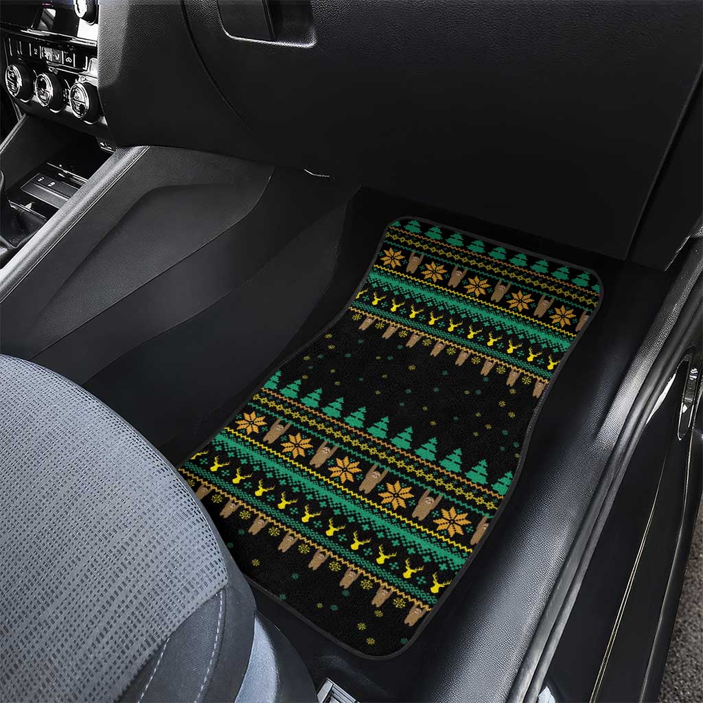 Sloth Team Christmas Holiday Car Mats Sloth Hiking Team DT04 - Wonder Print Shop