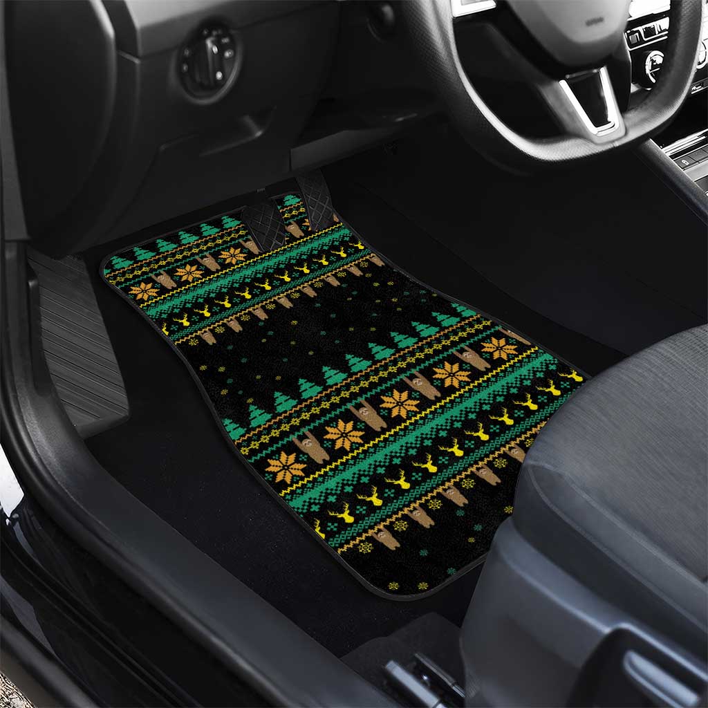 Sloth Team Christmas Holiday Car Mats Sloth Hiking Team DT04 - Wonder Print Shop
