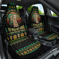 Sloth Team Christmas Holiday Car Seat Cover Sloth Hiking Team DT04 - Wonder Print Shop
