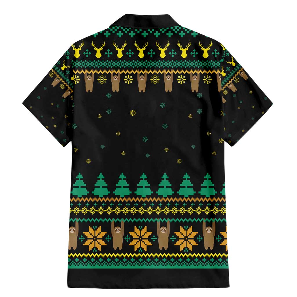 Sloth Team Christmas Holiday Family Matching Mermaid Dress and Hawaiian Shirt Sloth Hiking Team DT04 - Wonder Print Shop