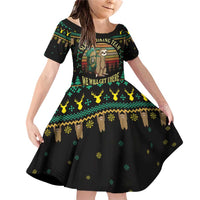 Sloth Team Christmas Holiday Family Matching Off Shoulder Short Dress and Hawaiian Shirt Sloth Hiking Team DT04 - Wonder Print Shop