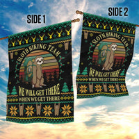 Sloth Team Christmas Holiday Garden Flag Sloth Hiking Team DT04 - Wonder Print Shop