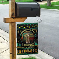 Sloth Team Christmas Holiday Garden Flag Sloth Hiking Team DT04 - Wonder Print Shop