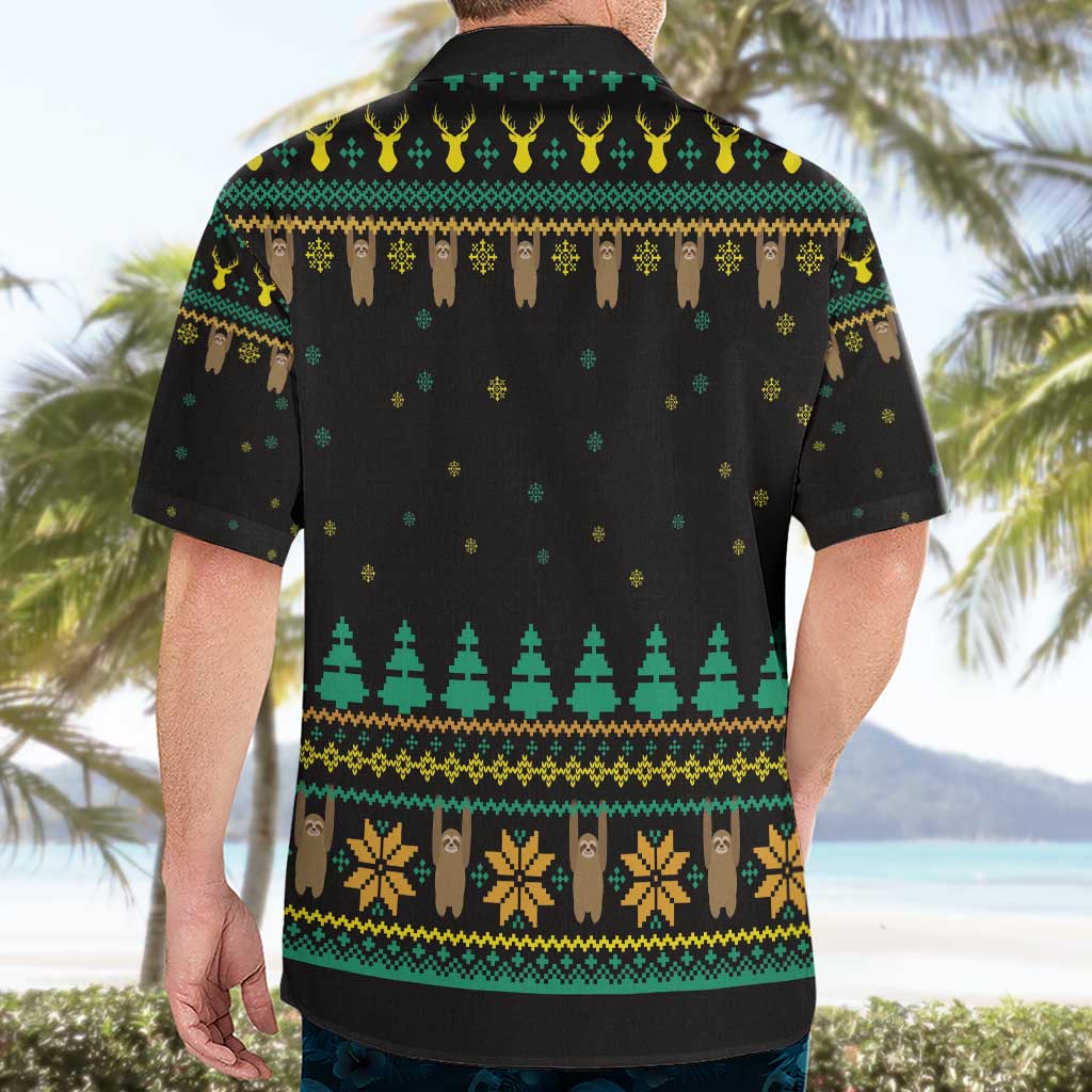 Sloth Team Christmas Holiday Hawaiian Shirt Sloth Hiking Team DT04 - Wonder Print Shop