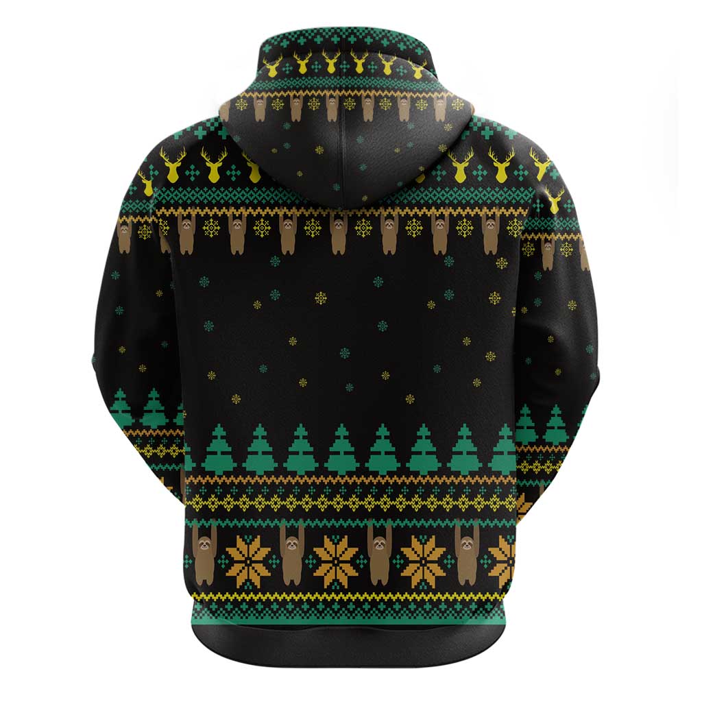 Sloth Team Christmas Holiday Hoodie Sloth Hiking Team DT04 - Wonder Print Shop